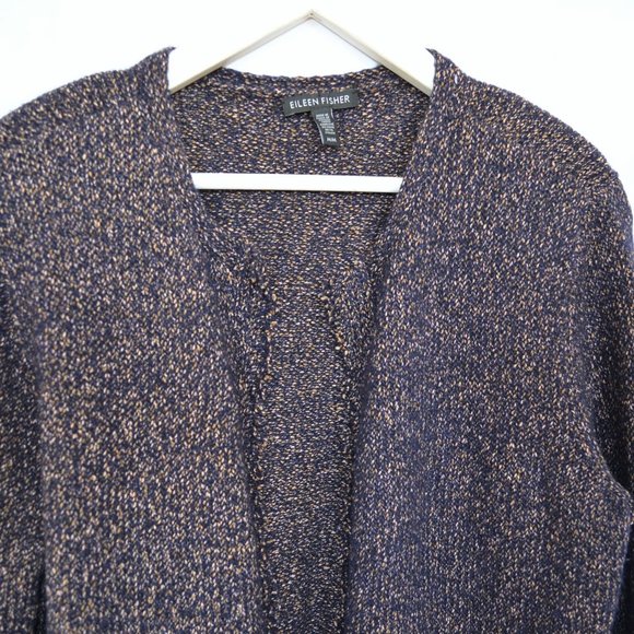Eileen Fisher Wool Blend Open Cardigan - Picture 3 of 8